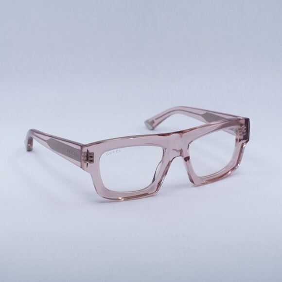 ?️ New Gucci GG1926S 015 Sunglasses - Transparent Pink Frame, Clear Lenses main image 10